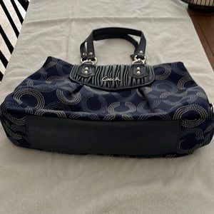 Navy Blue Coach purse